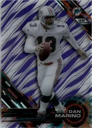 2015 Topps High Tek - Purple Rainbow Diffractors #6 - Dan Marino - Miami Dolphins