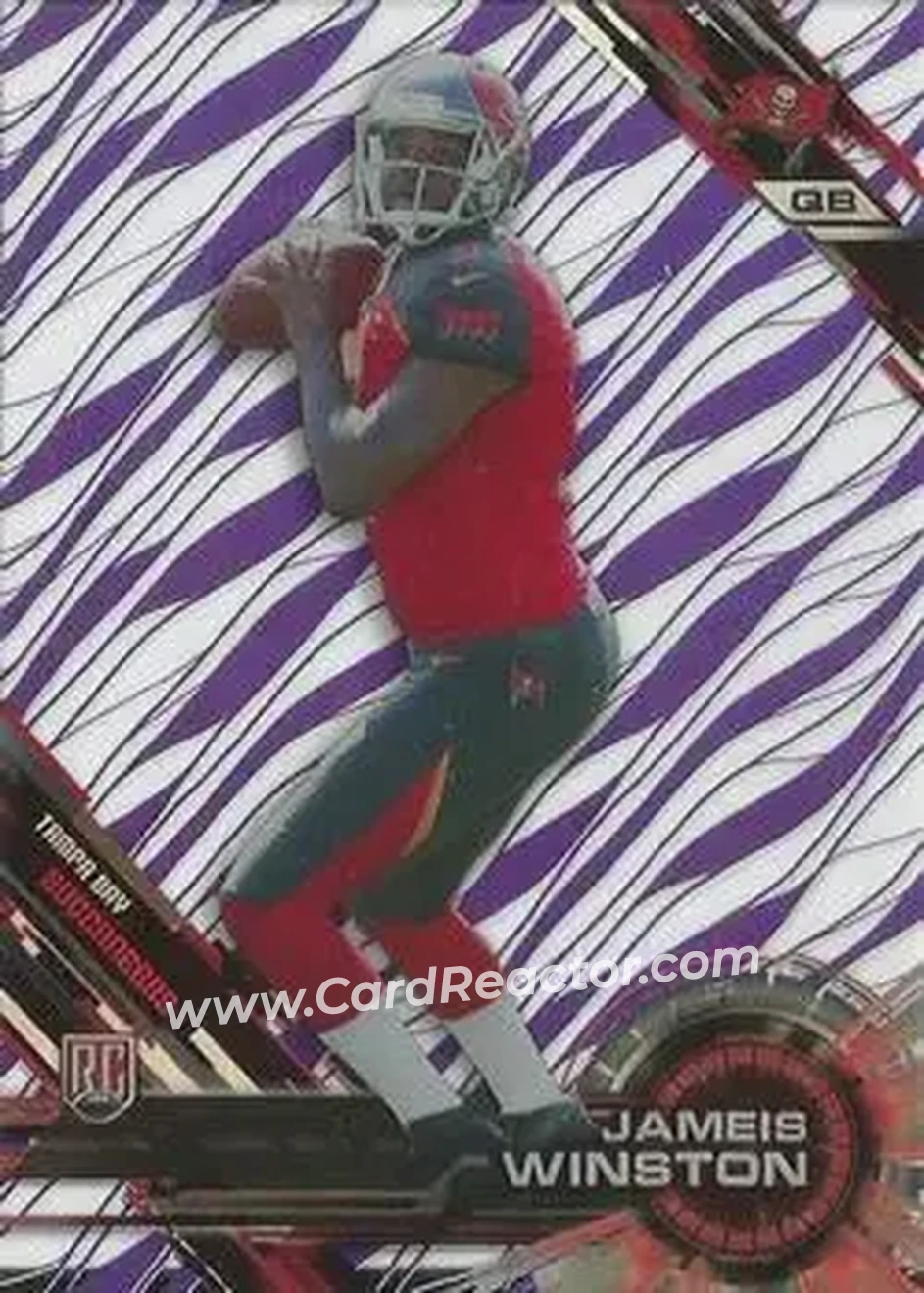 2015 Topps High Tek - Purple Rainbow Diffractors #7 - Jameis Winston - Tampa Bay Buccaneers - Front
