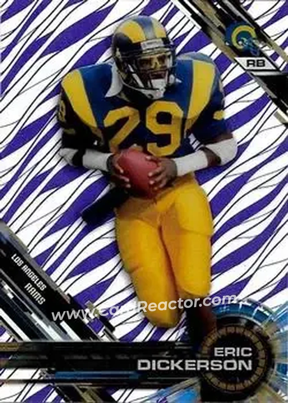 2015 Topps High Tek - Purple Rainbow Diffractors #9 - Eric Dickerson - Los Angeles Rams - Front