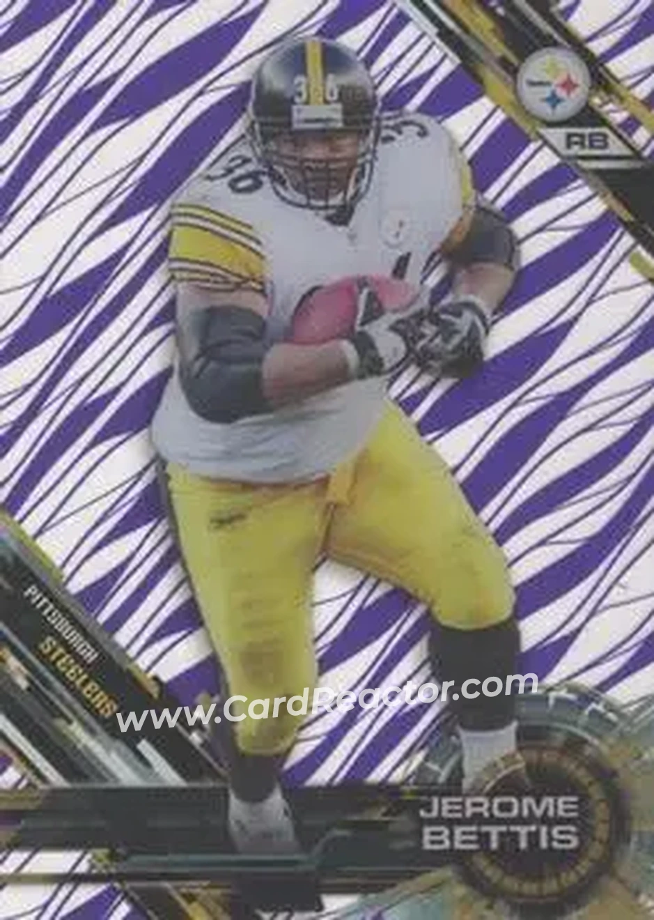 2015 Topps High Tek - Purple Rainbow Diffractors #14 - Jerome Bettis - Pittsburgh Steelers - Front 2015 Topps High Tek - Purple Rainbow Diffractors #14 - Jerome Bettis - Pittsburgh Steelers - Front