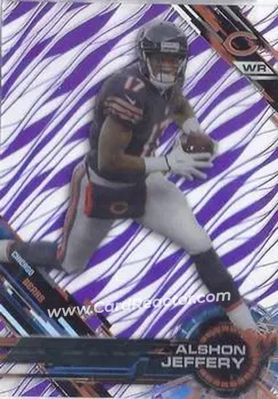 2015 Topps High Tek - Purple Rainbow Diffractors #23 - Alshon Jeffery - Chicago Bears - Front
