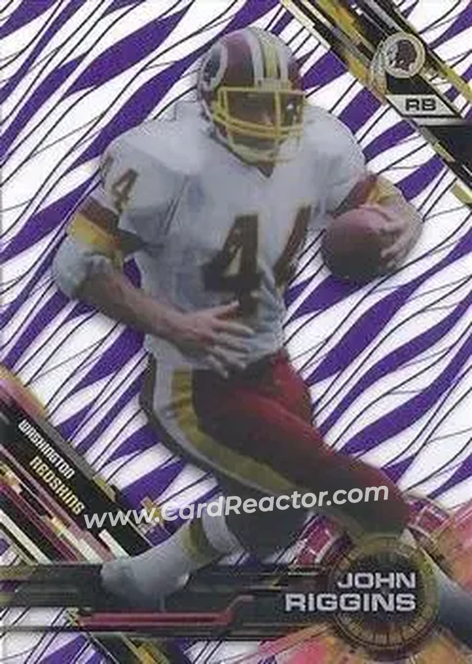 2015 Topps High Tek - Purple Rainbow Diffractors #27 - John Riggins - Washington Redskins - Front 2015 Topps High Tek - Purple Rainbow Diffractors #27 - John Riggins - Washington Redskins - Front