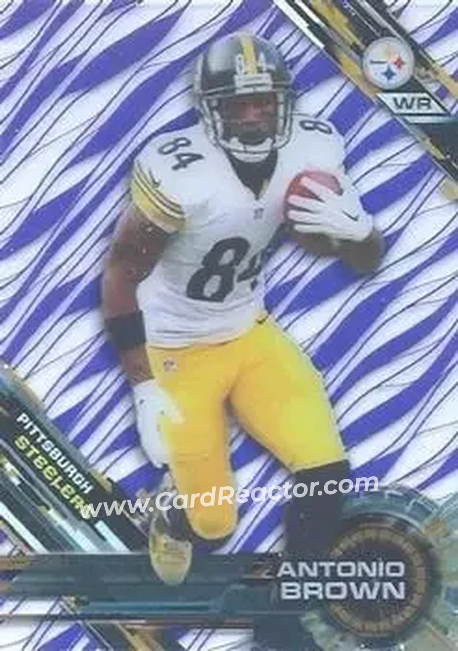 2015 Topps High Tek - Purple Rainbow Diffractors #29 - Antonio Brown - Pittsburgh Steelers - Front
