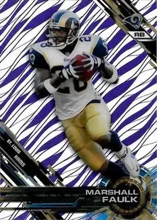 2015 Topps High Tek - Purple Rainbow Diffractors #37 - Marshall Faulk - St. Louis Rams