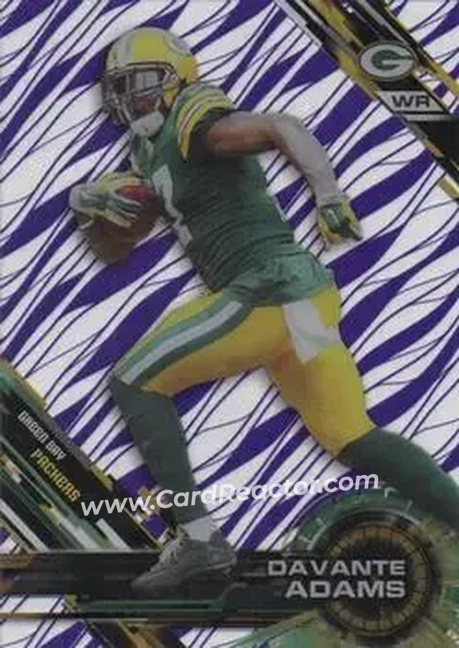 2015 Topps High Tek - Purple Rainbow Diffractors #44 - Davante Adams - Green Bay Packers - Front