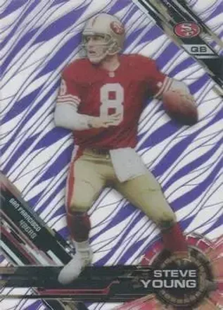 2015 Topps High Tek - Purple Rainbow Diffractors #64 - Steve Young - San Francisco 49ers