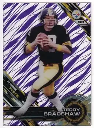 2015 Topps High Tek - Purple Rainbow Diffractors #66 - Terry Bradshaw - Pittsburgh Steelers