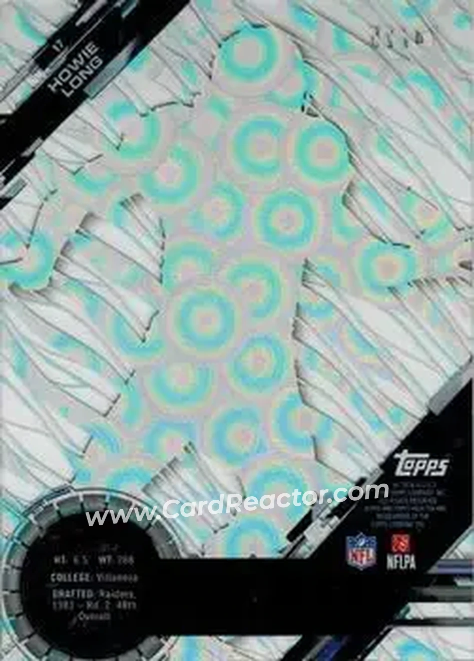 2015 Topps High Tek - Clouds Diffractors #17 - Howie Long - Los Angeles Raiders - Back 2015 Topps High Tek - Clouds Diffractors #17 - Howie Long - Los Angeles Raiders - Back