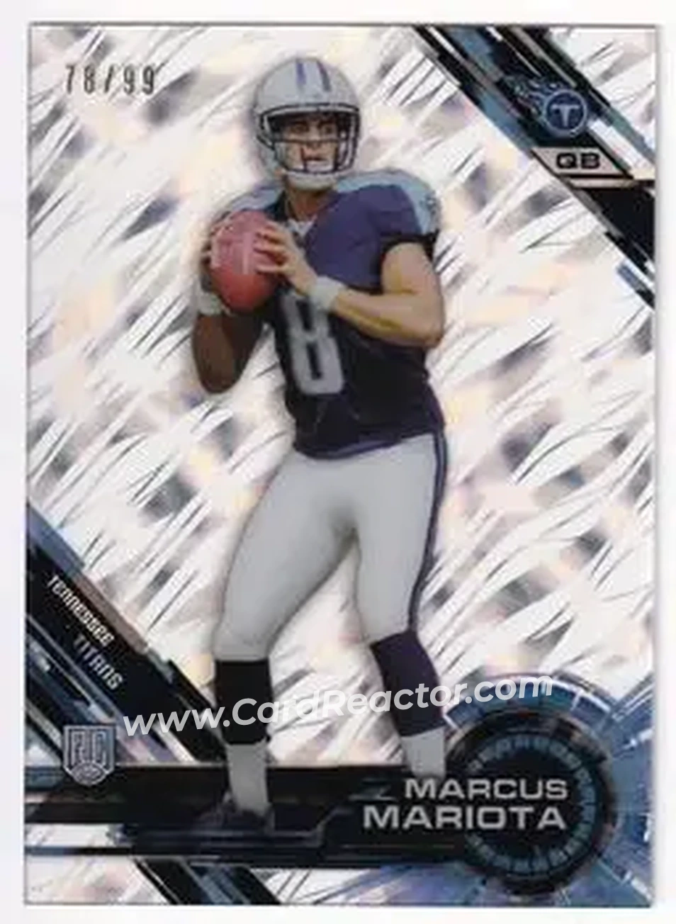 2015 Topps High Tek - Confetti Diffractors #8 - Marcus Mariota - Tennessee Titans - Front 2015 Topps High Tek - Confetti Diffractors #8 - Marcus Mariota - Tennessee Titans - Front