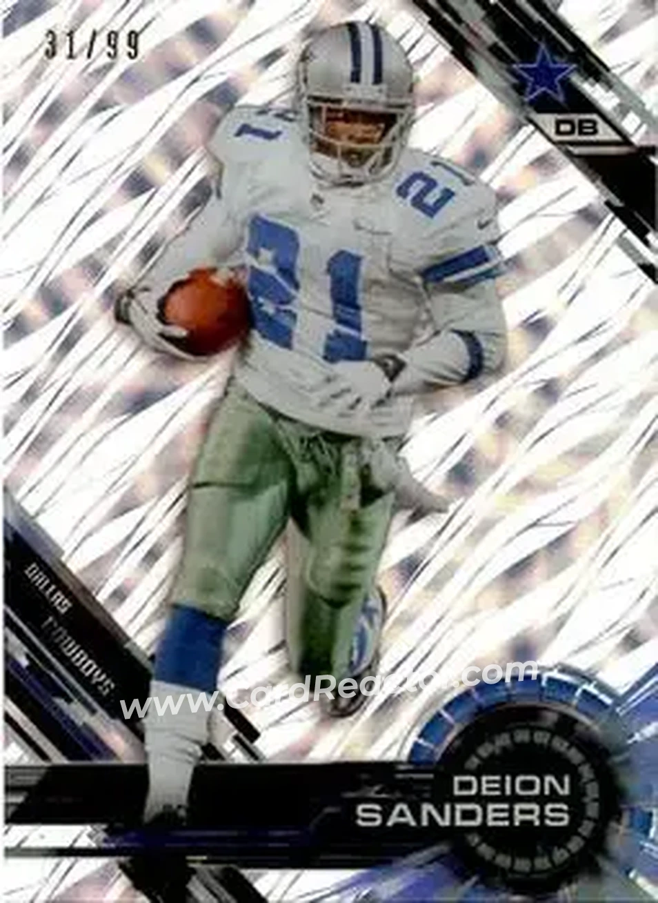 2015 Topps High Tek - Confetti Diffractors #11 - Deion Sanders - Dallas Cowboys - Front