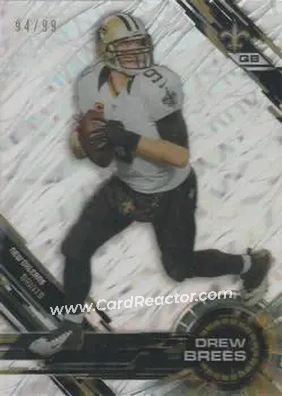 2015 Topps High Tek - Confetti Diffractors #12 - Drew Brees - New Orleans Saints - Front