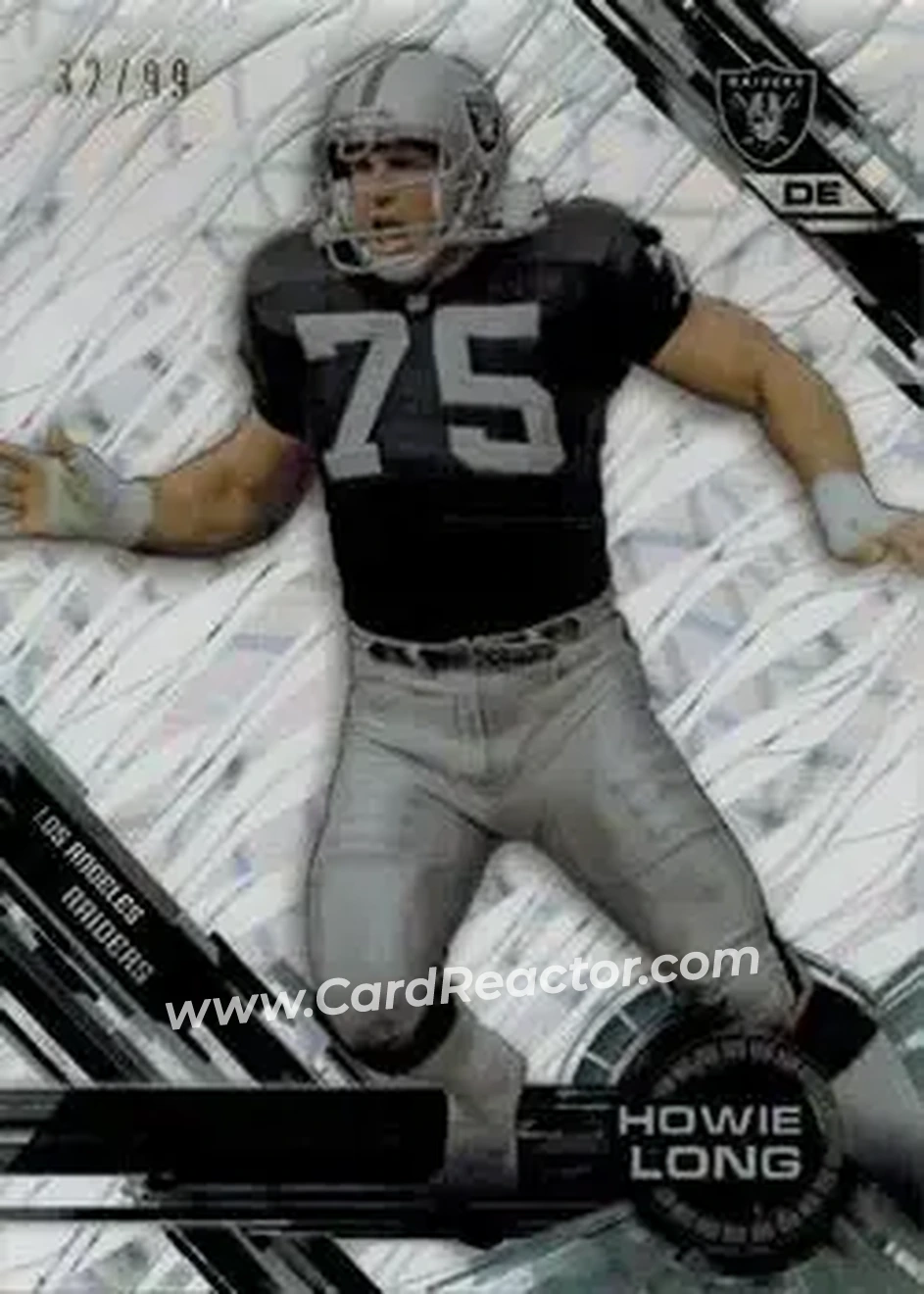 2015 Topps High Tek - Confetti Diffractors #17 - Howie Long - Los Angeles Raiders - Front