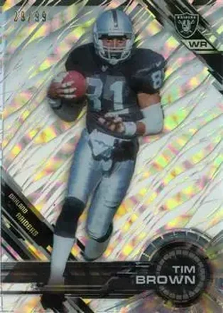 2015 Topps High Tek - Confetti Diffractors #18 - Tim Brown - Oakland Raiders