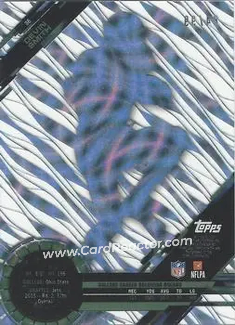 2015 Topps High Tek - Confetti Diffractors #38 - Devin Smith - New York Jets - Back 2015 Topps High Tek - Confetti Diffractors #38 - Devin Smith - New York Jets - Back