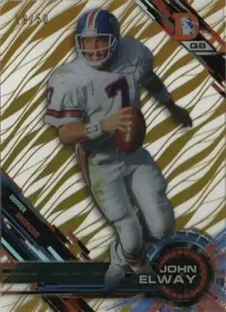 2015 Topps High Tek - Gold Rainbow Diffractors #3 - John Elway - Denver Broncos
