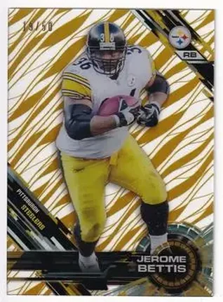2015 Topps High Tek - Gold Rainbow Diffractors #14 - Jerome Bettis - Pittsburgh Steelers