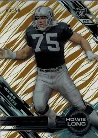2015 Topps High Tek - Gold Rainbow Diffractors #17 - Howie Long - Los Angeles Raiders