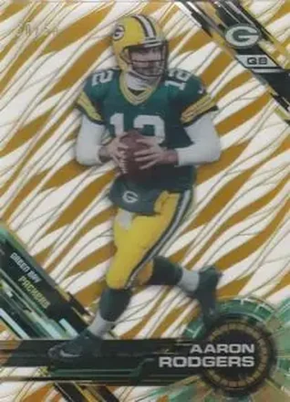 2015 Topps High Tek - Gold Rainbow Diffractors #25 - Aaron Rodgers - Green Bay Packers