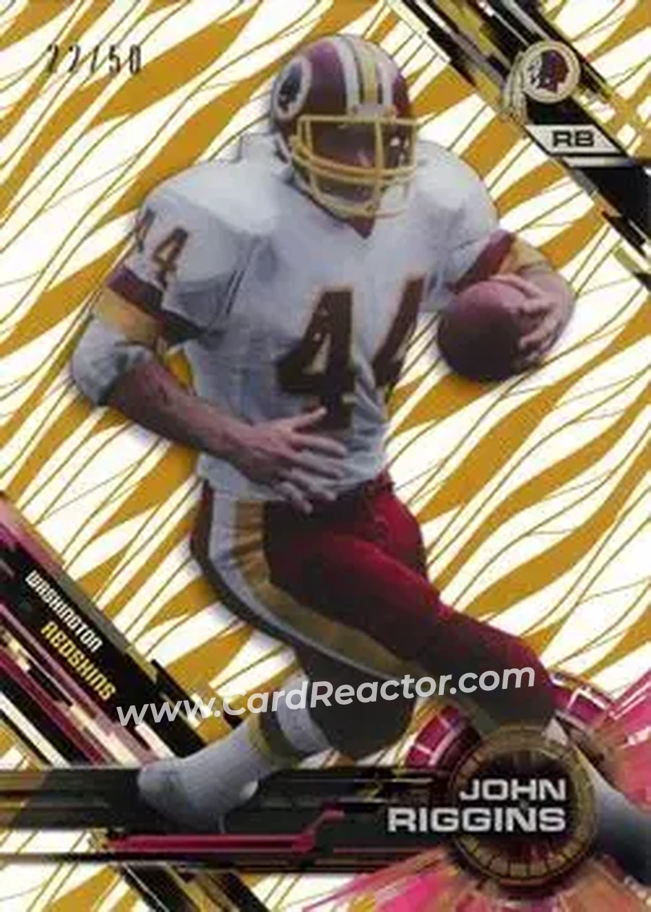 2015 Topps High Tek - Gold Rainbow Diffractors #27 - John Riggins - Washington Redskins - Front 2015 Topps High Tek - Gold Rainbow Diffractors #27 - John Riggins - Washington Redskins - Front