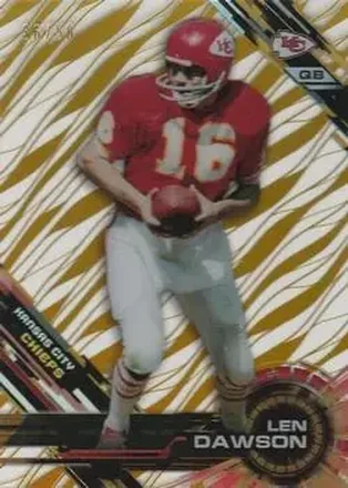 2015 Topps High Tek - Gold Rainbow Diffractors #30 - Len Dawson - Kansas City Chiefs