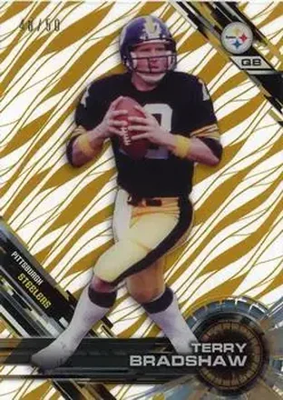 2015 Topps High Tek - Gold Rainbow Diffractors #66 - Terry Bradshaw - Pittsburgh Steelers