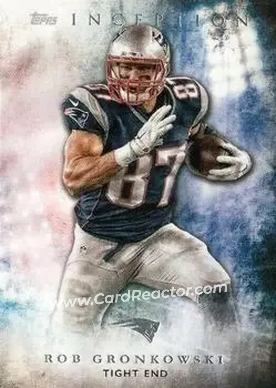 2015 Topps Inception #5 - Rob Gronkowski - New England Patriots - Front