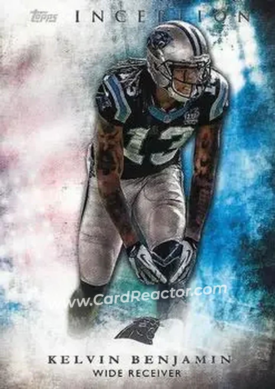 2015 Topps Inception #9 - Kelvin Benjamin - Carolina Panthers - Front