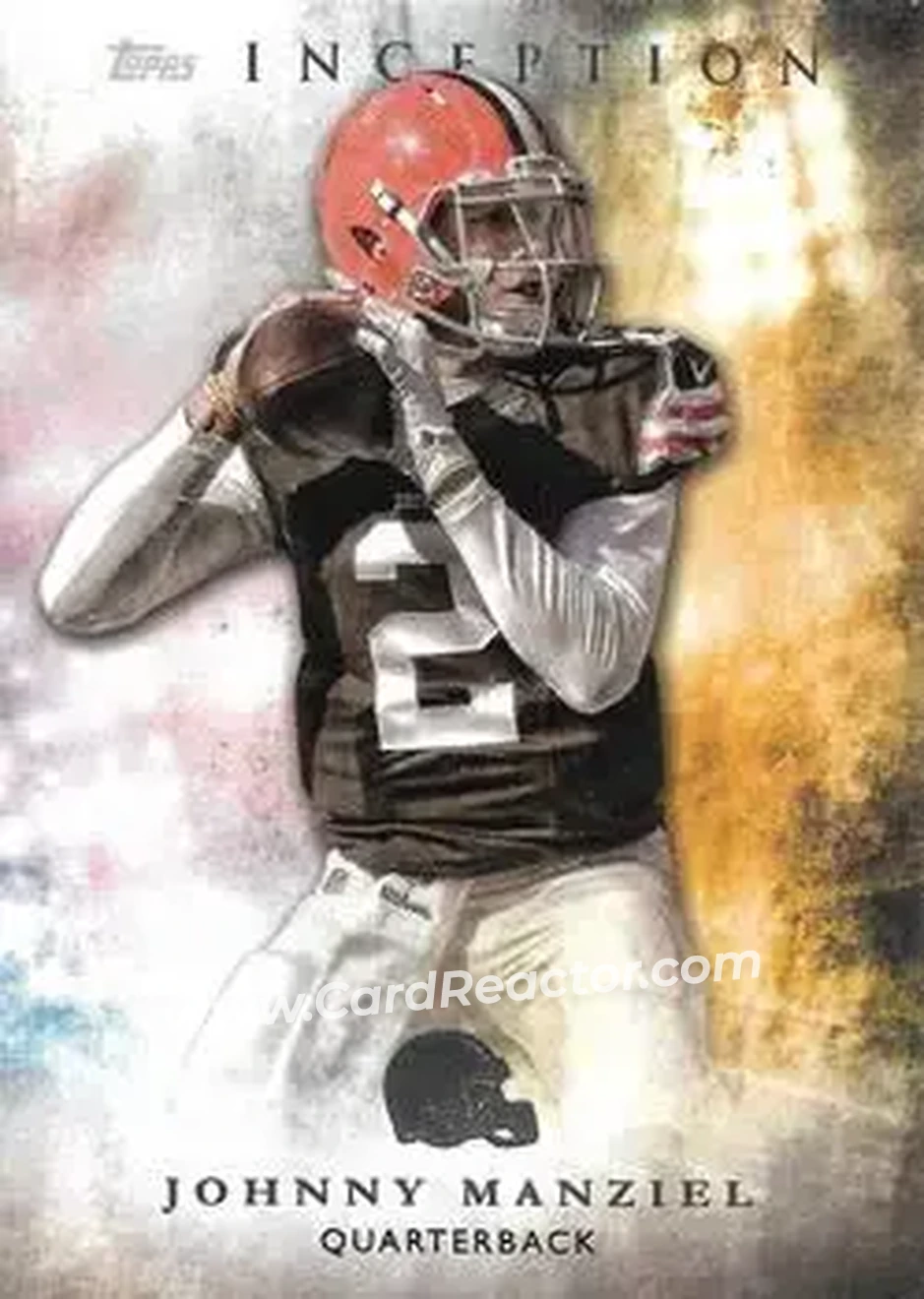 2015 Topps Inception #27 - Johnny Manziel - Cleveland Browns - Front