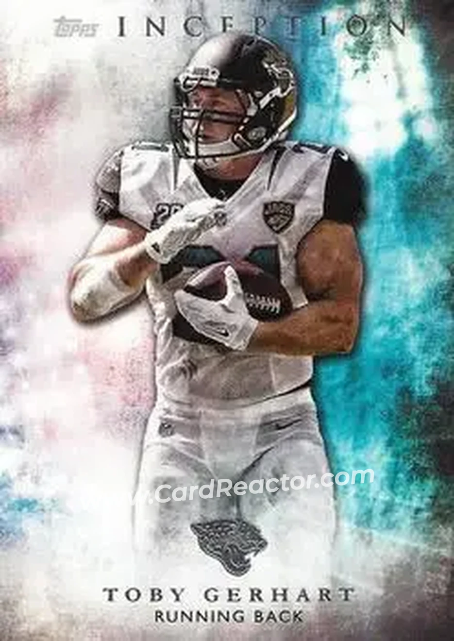 2015 Topps Inception #44 - Toby Gerhart - Jacksonville Jaguars - Front