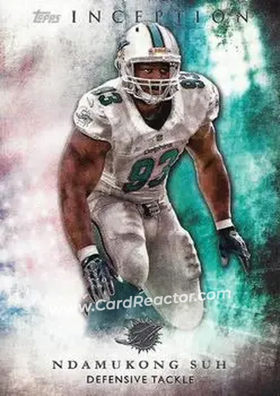 2015 Topps Inception #52 - Ndamukong Suh - Miami Dolphins - Front