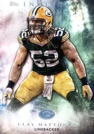 2015 Topps Inception #56 - Clay Matthews - Green Bay Packers