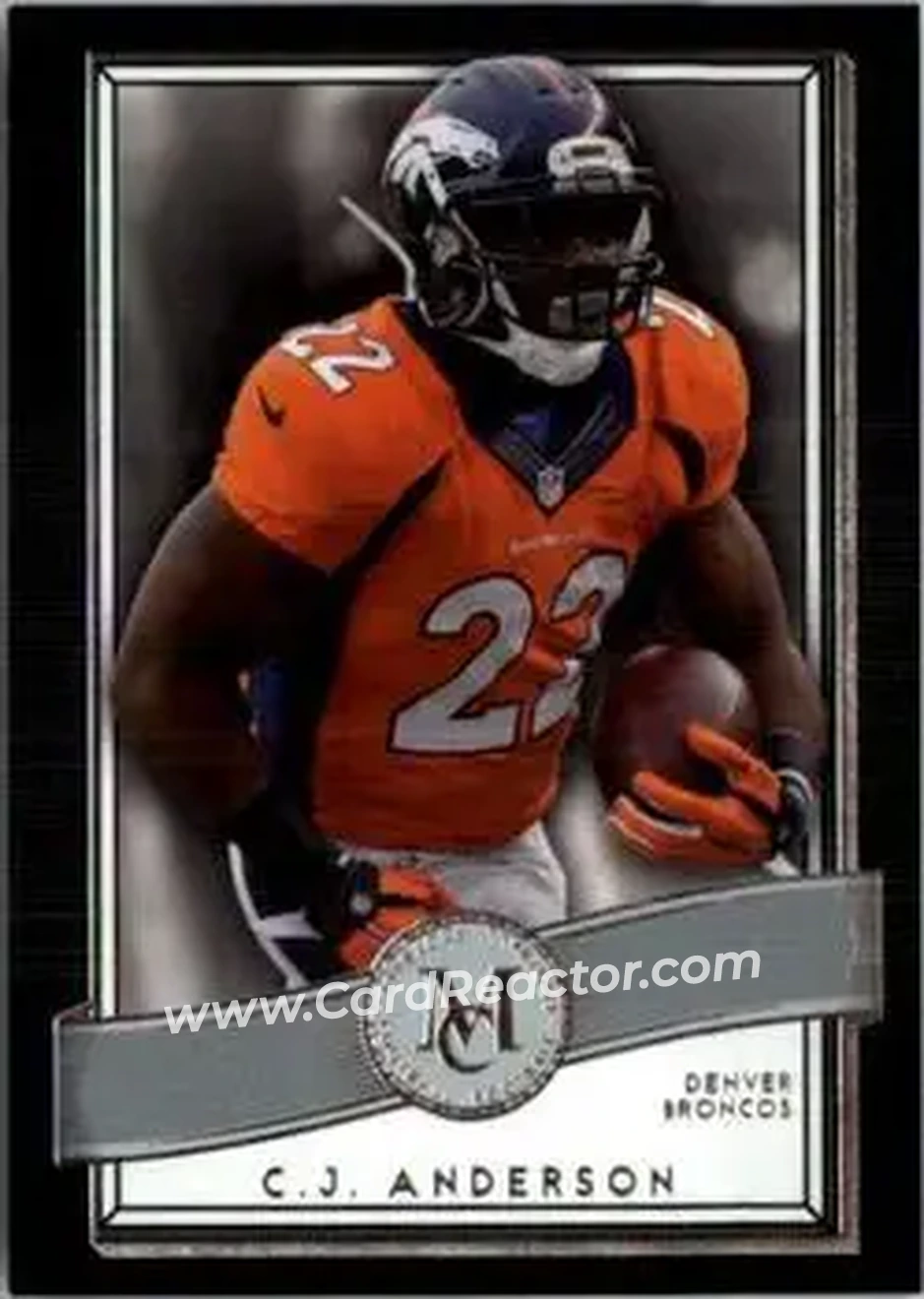 2015 Topps Museum Collection #13 - C.J. Anderson - Denver Broncos - Front