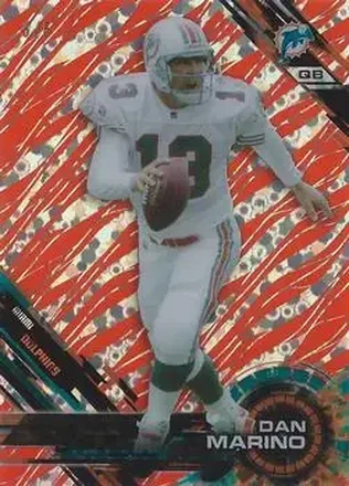 2015 Topps High Tek - Red Orbit Diffractors Pattern Grass / Waves #6 - Dan Marino - Miami Dolphins