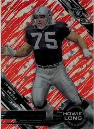 2015 Topps High Tek - Red Orbit Diffractors Pattern Grass / Waves #17 - Howie Long - Los Angeles Raiders