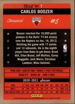 Back of Carlos Boozer
