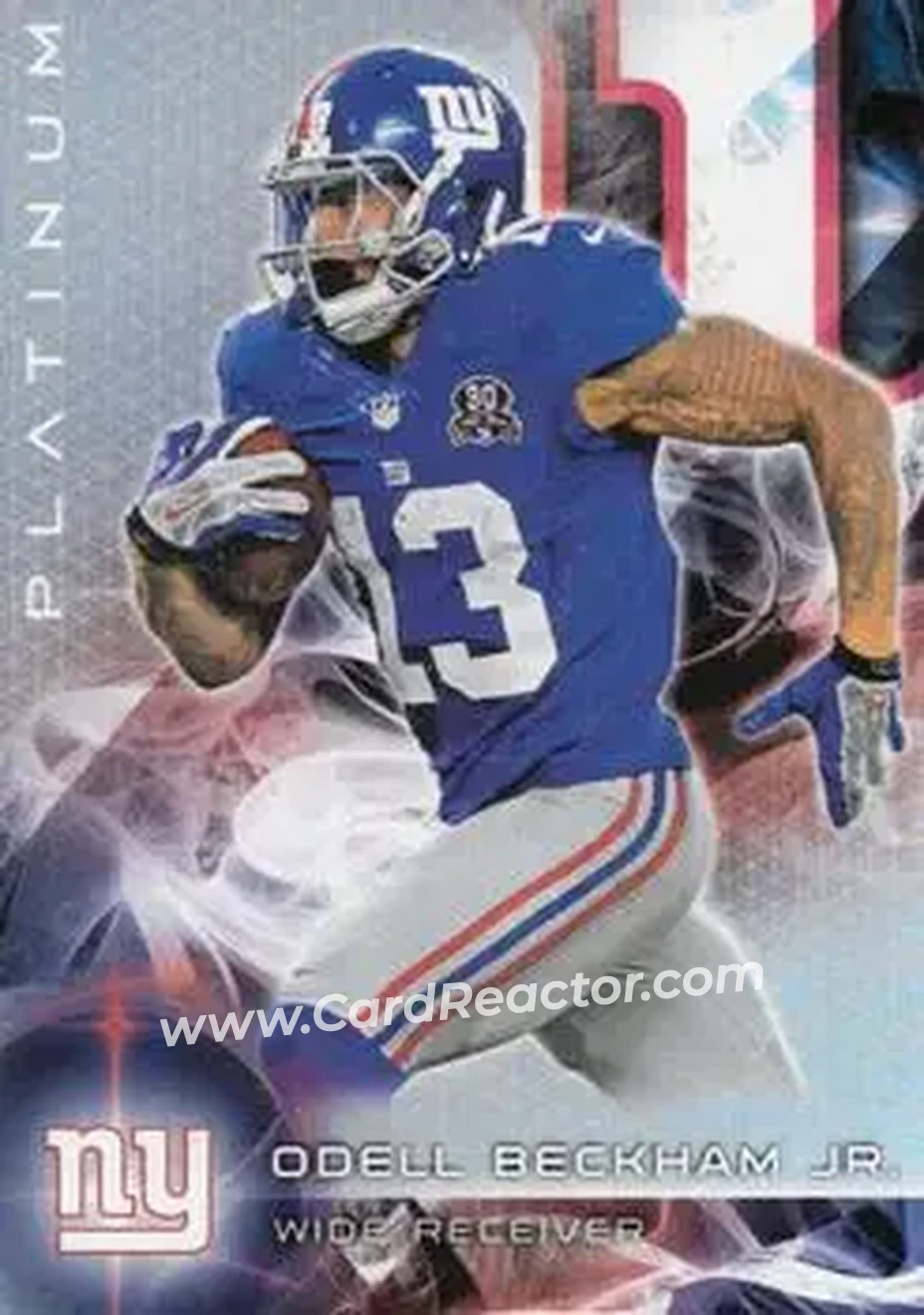 2015 Topps Platinum #1 - Odell Beckham Jr. - New York Giants - Front
