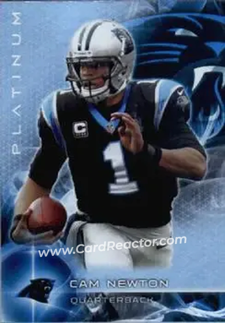 2015 Topps Platinum #2 - Cam Newton - Carolina Panthers - Front