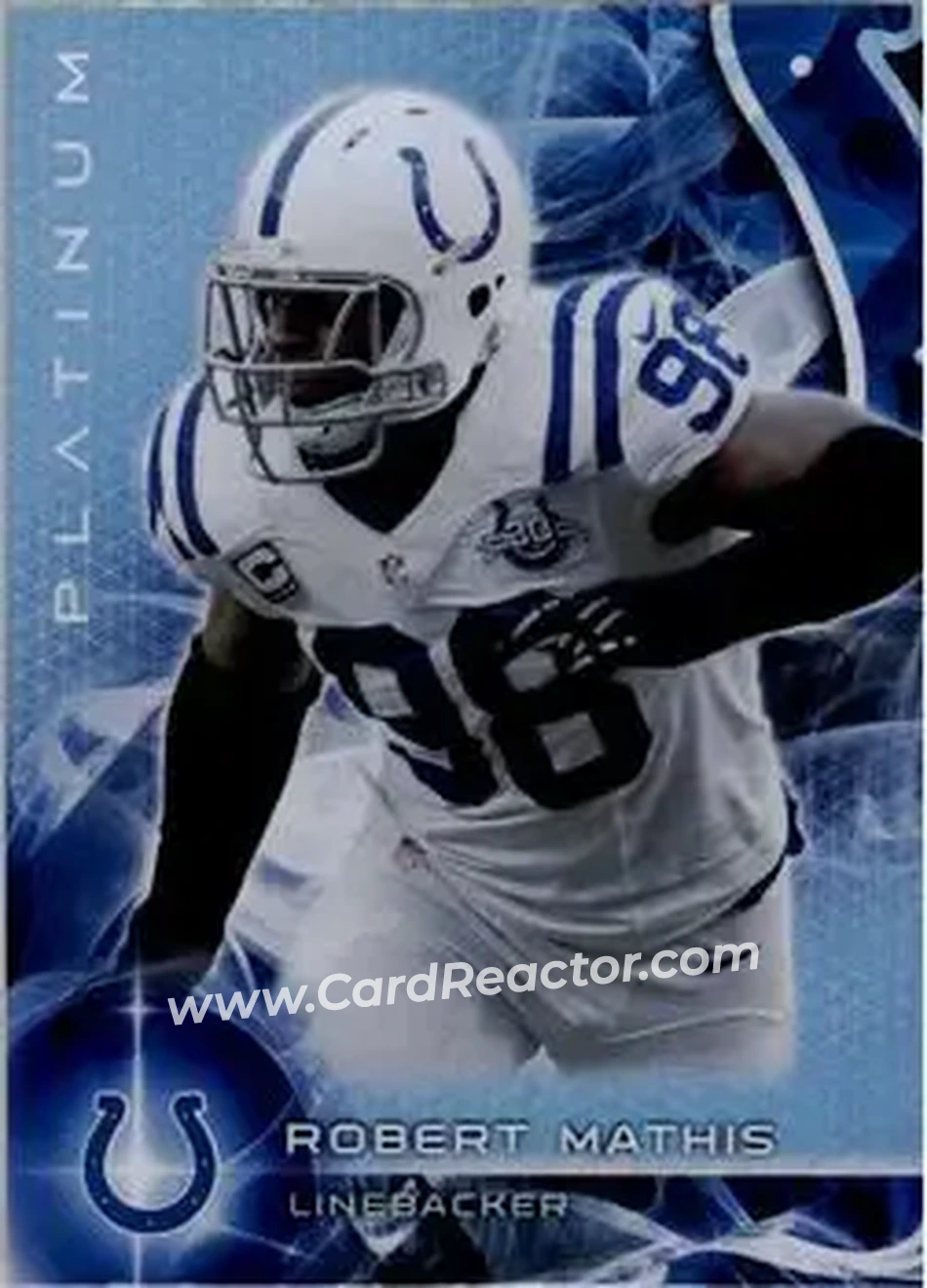 2015 Topps Platinum #4 - Robert Mathis - Indianapolis Colts - Front