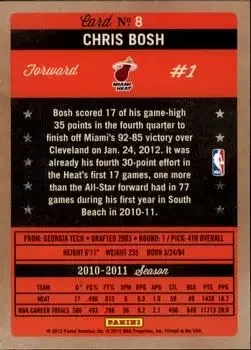 Back of Chris Bosh