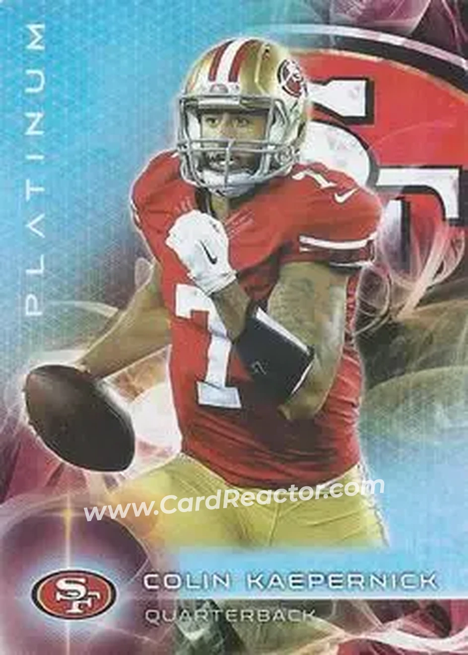 2015 Topps Platinum #7 - Colin Kaepernick - San Francisco 49ers - Front