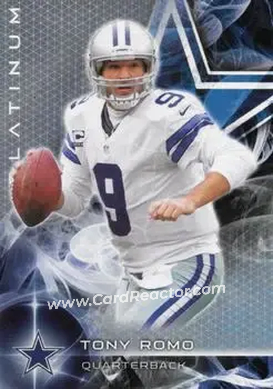 2015 Topps Platinum #10 - Tony Romo - Dallas Cowboys - Front