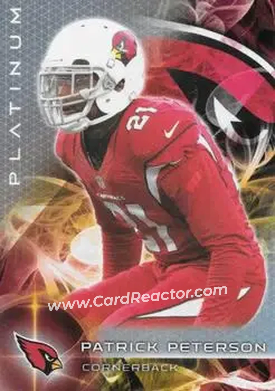 2015 Topps Platinum #12 - Patrick Peterson - Arizona Cardinals - Front