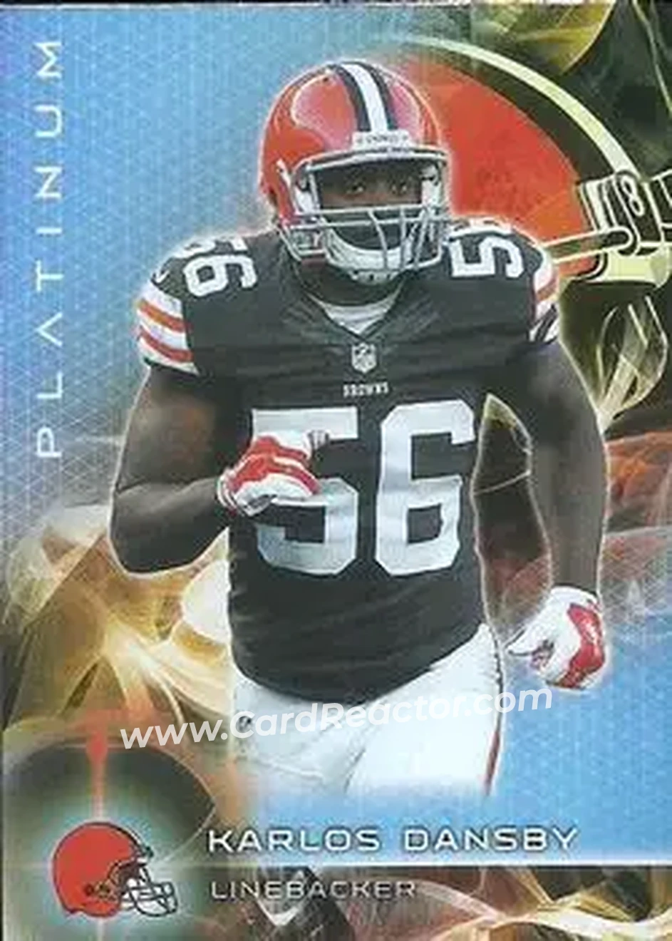 2015 Topps Platinum #13 - Karlos Dansby - Cleveland Browns - Front