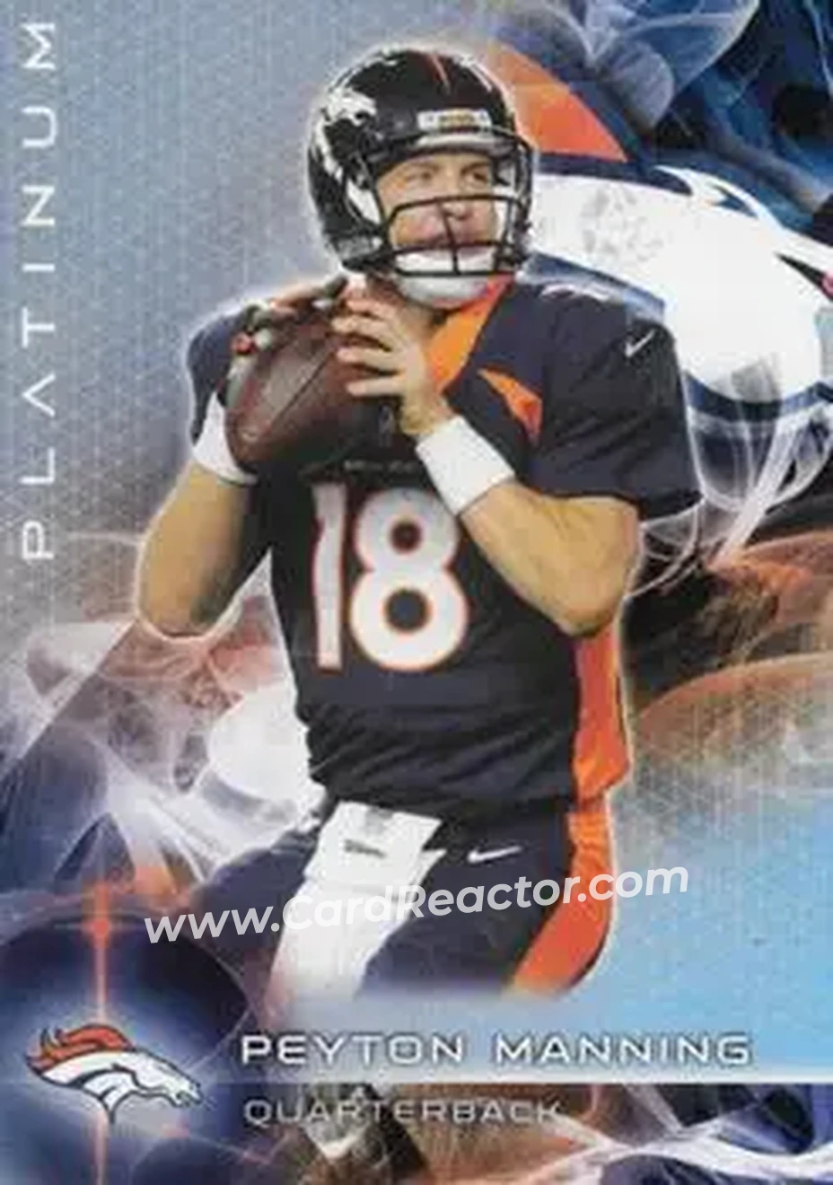 2015 Topps Platinum #18 - Peyton Manning - Denver Broncos - Front