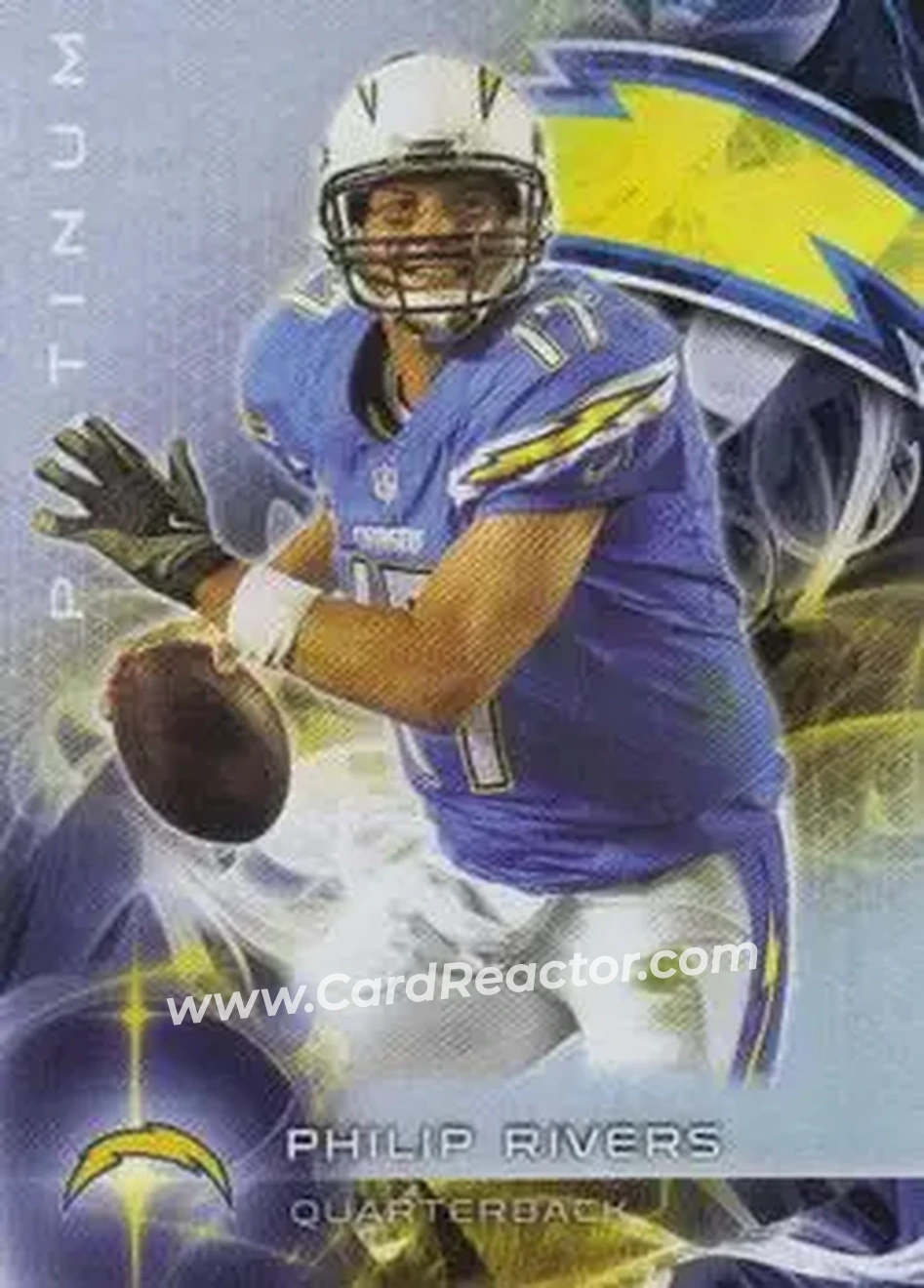 2015 Topps Platinum #25 - Philip Rivers - San Diego Chargers - Front