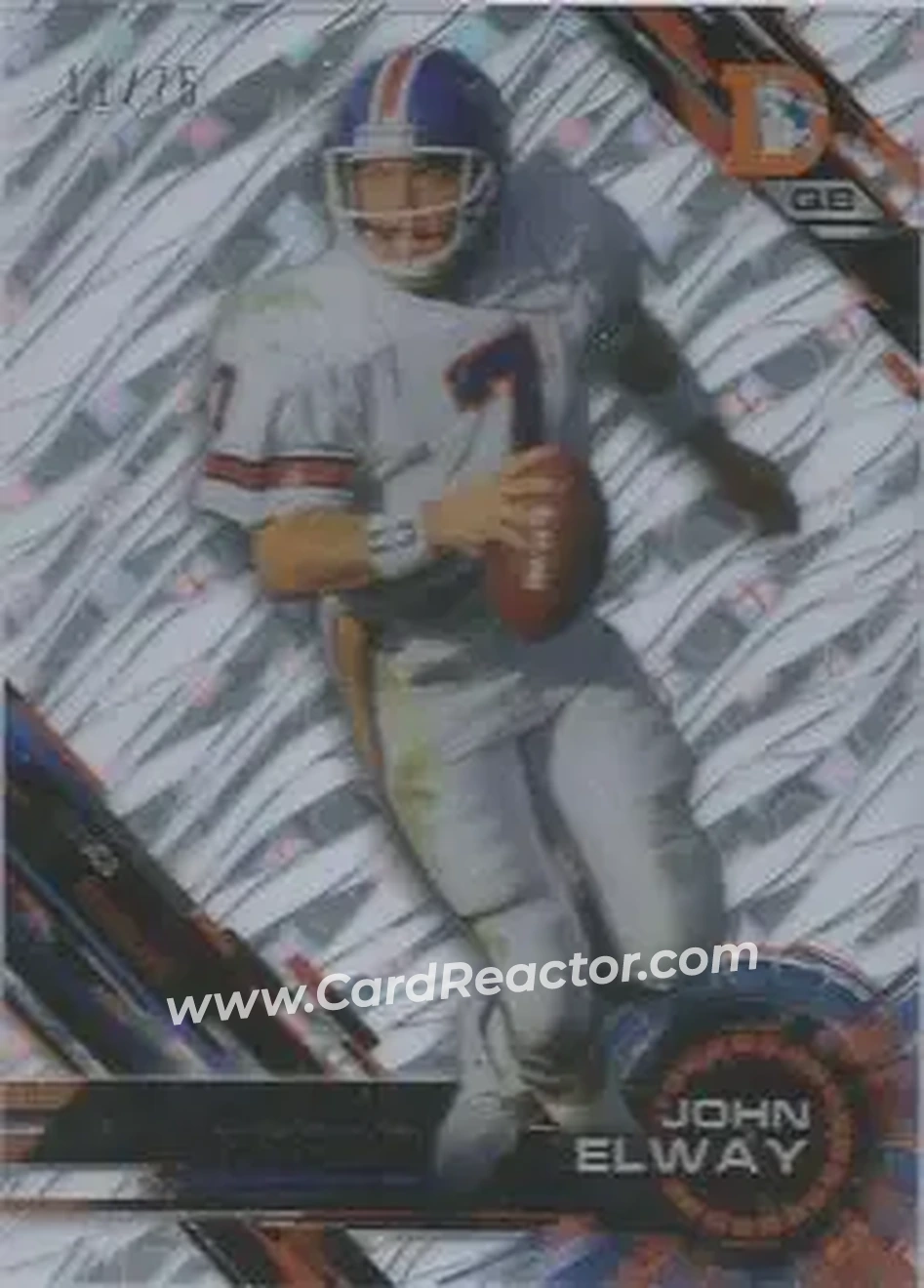 2015 Topps High Tek - Tidal Diffractors #3 - John Elway - Denver Broncos - Front