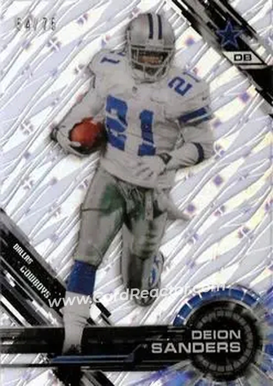 2015 Topps High Tek - Tidal Diffractors #11 - Deion Sanders - Dallas Cowboys - Front