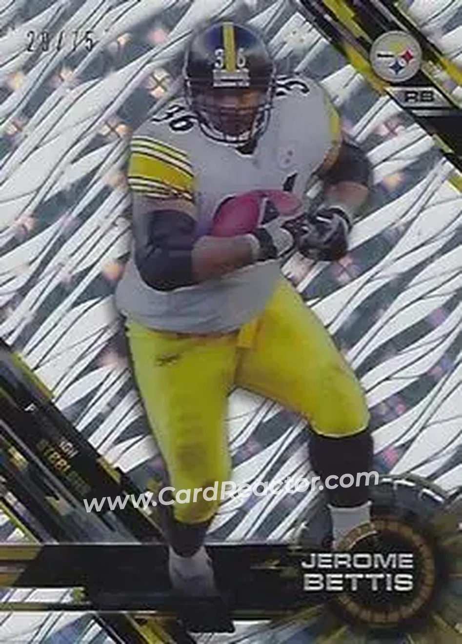 2015 Topps High Tek - Tidal Diffractors #14 - Jerome Bettis - Pittsburgh Steelers - Front 2015 Topps High Tek - Tidal Diffractors #14 - Jerome Bettis - Pittsburgh Steelers - Front