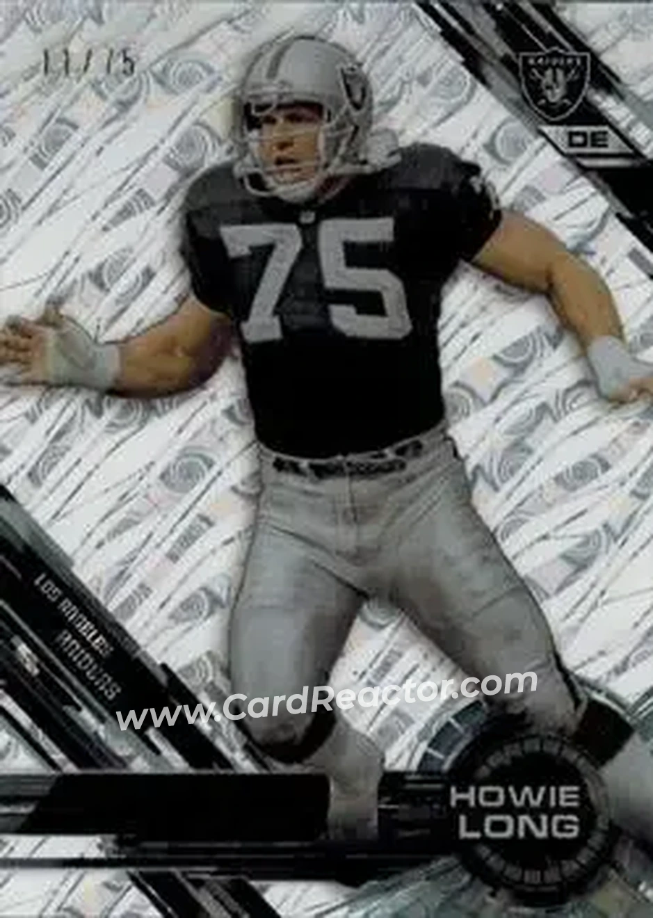 2015 Topps High Tek - Tidal Diffractors #17 - Howie Long - Los Angeles Raiders - Front