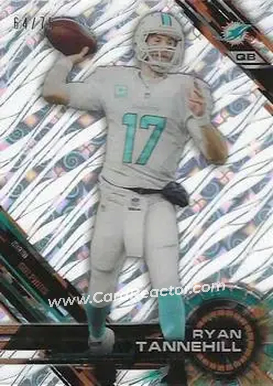 2015 Topps High Tek - Tidal Diffractors #28 - Ryan Tannehill - Miami Dolphins - Front